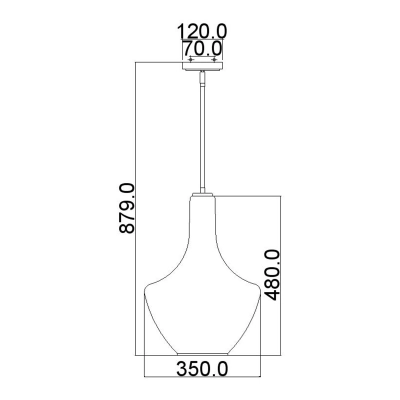 Lampa wisząca Everly – 1 źródło światła – Chrom KL-EVERLY-P-M-CH Elstead Lighting