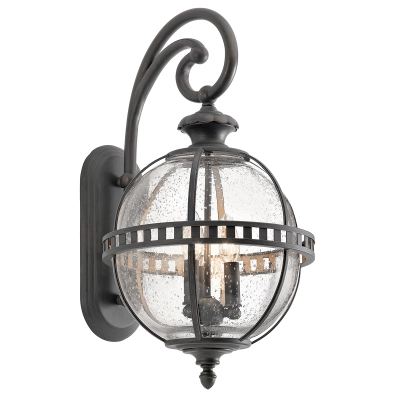 lafabryka.pl Latarnia naścienna Halleron – 3 źródła światła KL-HALLERON-2M Elstead Lighting