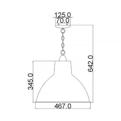Lampa wisząca Missoula – 1 źródło światła KL-MISSOULA-P-M Elstead Lighting