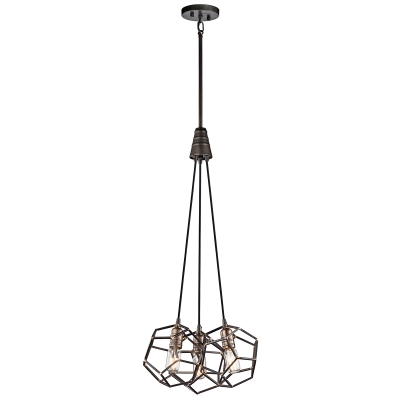 lafabryka.pl Żyrandol Rocklyn – 3 źródła światła KL-ROCKLYN3-RS Elstead Lighting