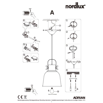 lafabryka.pl Lampa wisząca Adrian 48793003 Nordlux