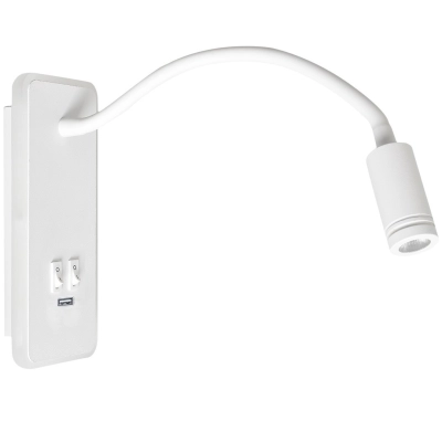 lafabryka.pl Kinkiet BASE 8W+2W WHITE ML6349 Milagro