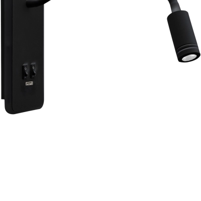 lafabryka.pl Kinkiet BASE 8W+2W BLACK ML63500 Milagro