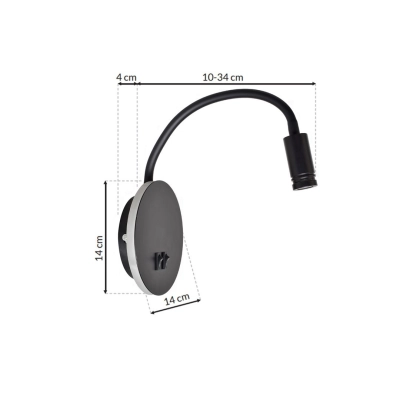 lafabryka.pl Kinkiet BASE 8W+2W WHITE ML6353 Milagro