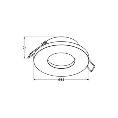 lafabryka.pl LAMPA SPOT ZUMA LINE CHIPA DL SPOT ARGU10-034 IP54