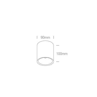 lafabryka.pl Plafon COB Outdoor Ceiling Cylinders 67380/W/W ONE LIGHT
