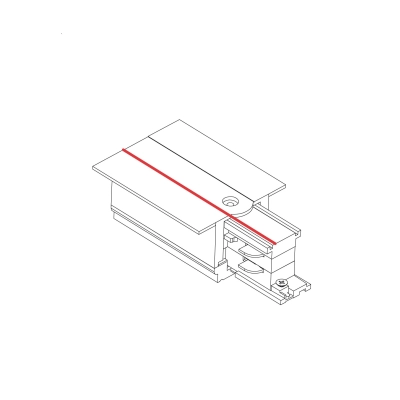 lafabryka.pl Końcówka zasilająca wpuszczana prawa czarna CTLS RECESSED POWER END CAP RIGHT ( PE-R ) BLACK 8690 Nowodvorski