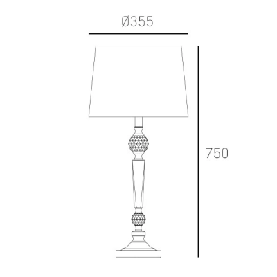 lafabryka.pl Lampa stołowa Charlotte - T01295WH CosmoLight