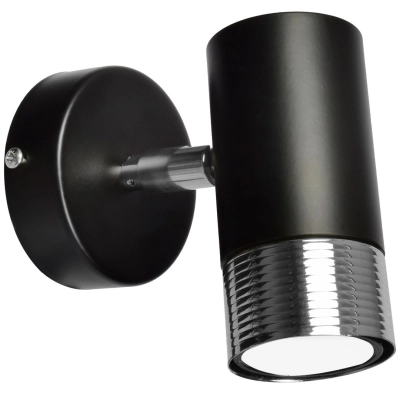 lafabryka.pl Kinkiet DANI BLACK/CHROME 1xGU10 MLP6229 Milagro