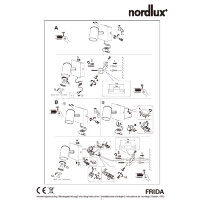 lafabryka.pl Kinkiet Frida 49801001 Nordlux