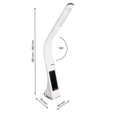 lafabryka.pl LAMPKA BIURKOWA GALA 6W LED BIAŁA ML141 Milagro
