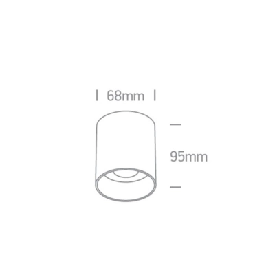 lafabryka.pl Plafon GU10 Dark Light 12105N/W ONE LIGHT