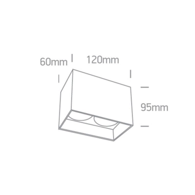 lafabryka.pl Plafon GU10 Dark Light 12205NA/B ONE LIGHT