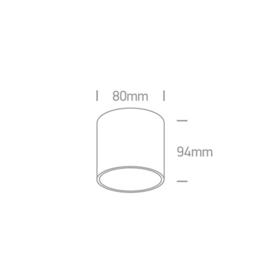 lafabryka.pl Plafon GU10 Decorative Cylinders 12105T/B ONE LIGHT