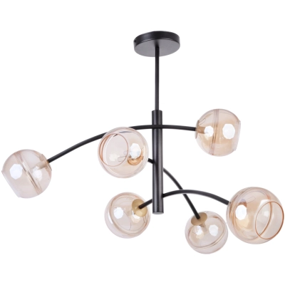 lafabryka.pl Lampa wisząca INTER 6 BURSZTYNOWY 33211 SIGMA