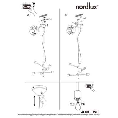 lafabryka.pl Lampa wisząca Josefine 48933003 Nordlux