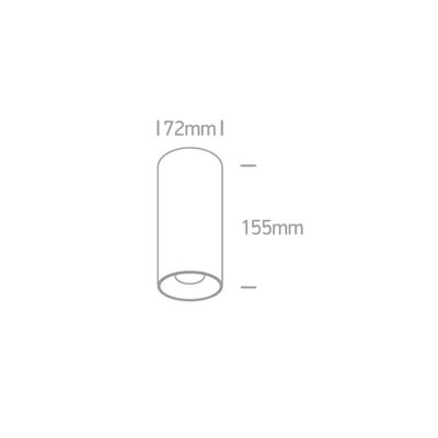 lafabryka.pl Plafon LED Decorative Cylinders 12115D/W/W ONE LIGHT