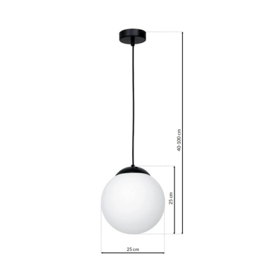 lafabryka.pl Lampa wisząca LIMA BLACK 1xE14 MLP6522 Milagro