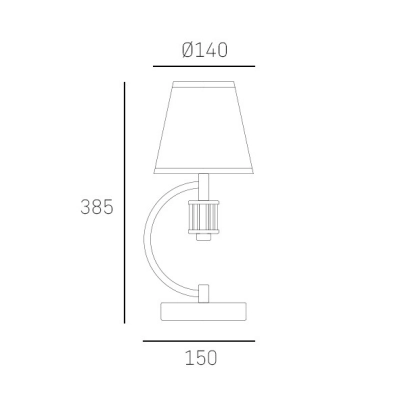 lafabryka.pl Lampa stołowa Liverpool - T01193CH CosmoLight