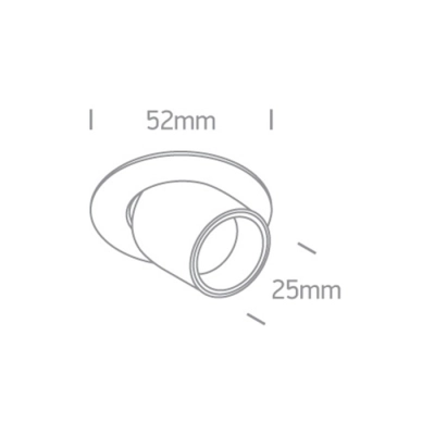 lafabryka.pl Oprawa podstropowa Moving Inner Cylinder Range 11103M/W/W ONE LIGHT