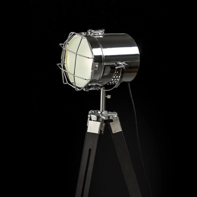 lafabryka.pl NAUTIC podłogowa czarna chrom 230V E27 20W R13394 Rendl light studio