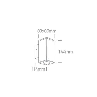 lafabryka.pl Kinkiet Outdoor Wall Cylinders Up & down beam 67138A/AN/W ONE LIGHT