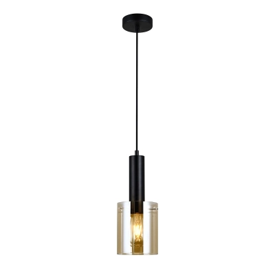 lafabryka Lampa wisząca Sardo PND-5581-1-BK+AMB ITALUX