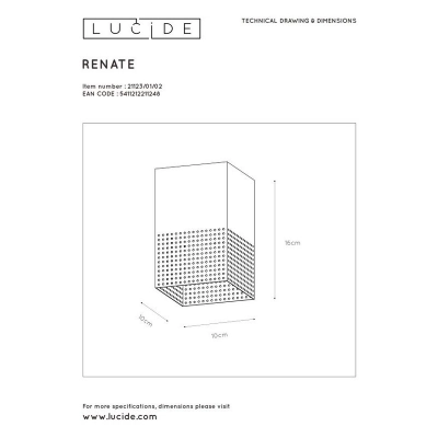 lafabryka.pl Plafon RENATE 21123/01/02 Lucide