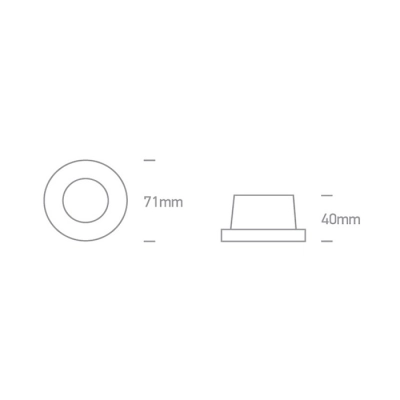 lafabryka.pl Oprawa podstropowa Recessed Spots Fixed 10105H/B ONE LIGHT