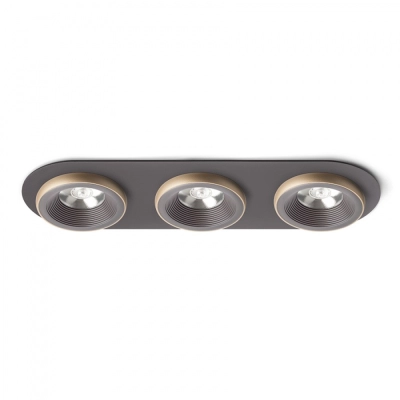 lafabryka.pl SHARM R III wpuszczana brązowa/perłowo-złota 230V LED 3x10W 24° 3000K R13247 Rendl light studio