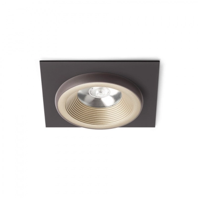 lafabryka.pl SHARM SQ I wpuszczana perłowo-złota/brązowa 230V LED 10W 24° 3000K R13251 Rendl light studio