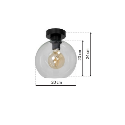 lafabryka.pl Lampa sufitowa SOFIA CLEAR 1xE27 MLP6573 Milagro