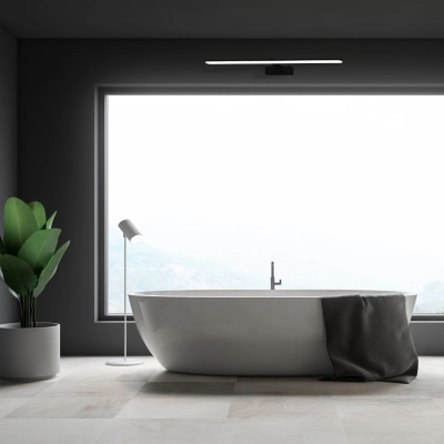 lafabryka.pl Kinkiet SPLASH BLACK 16W LED ML5723 MILAGRO 80cm