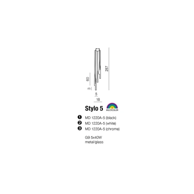 Lampa wisząca STYLO 8 AZ0209WHITE