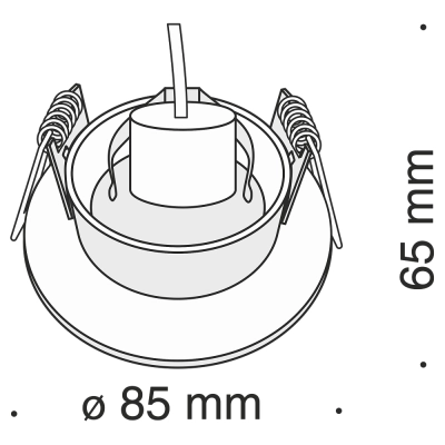 lafabryka.pl Oprawa podstropowa Downlight Slim DL027-2-01B Maytoni