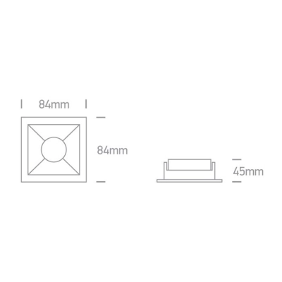 lafabryka.pl Oprawa podstropowa The Chill Out Range Square 50105M/B/BS ONE LIGHT