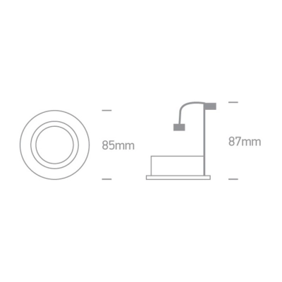 lafabryka.pl Oprawa podstropowa The Classic GU10 Range 11105GU/W ONE LIGHT