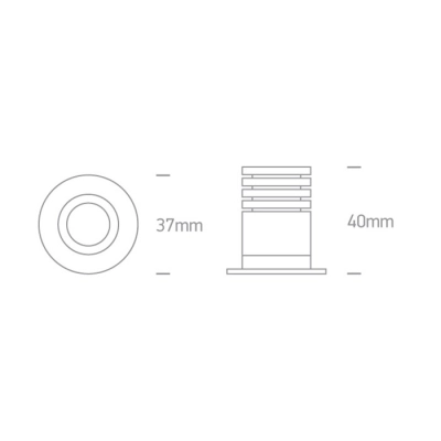 lafabryka.pl  Oprawa podstropowa The Dark Light IP65 Range 10102H/B/W ONE LIGHT 3000K