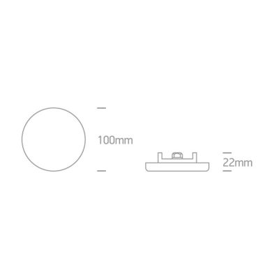 lafabryka.pl Oprawa podstropowa The Frameless IP65 Range 10108CF/W ONE LIGHT 3000K