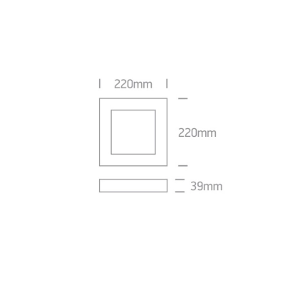 lafabryka.plPlafon The LED Panel Plafo Square 62122F/W/W ONE LIGHT