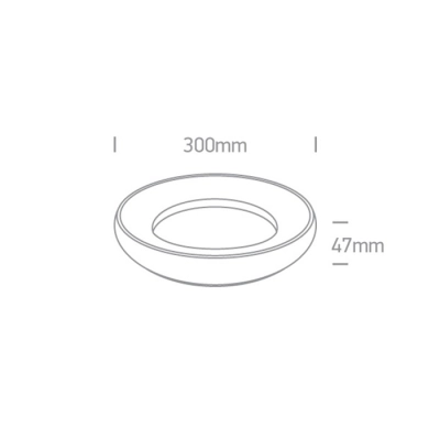lafabryka.pl Plafon The LED Plafo Range 67402/B/W ONE LIGHT
