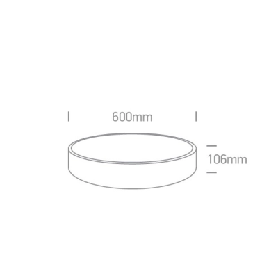 lafabryka.pl Plafon The LED Project Plafo Metal 62150D/W/W ONE LIGHT 60cm