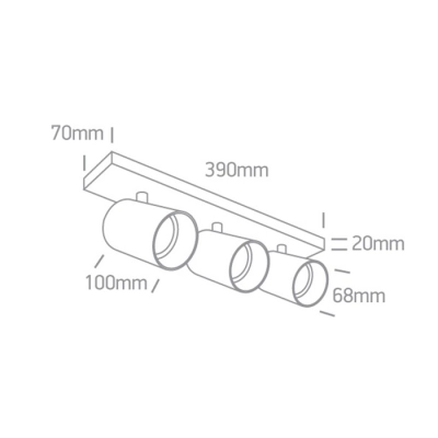 lafabryka.pl Plafon kinkiet The Retro GU10 Spots 65305N/W ONE LIGHT