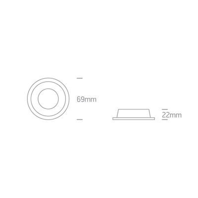 lafabryka.pl Oprawa podstropowa The Semi Dark Light Range Aluminium 10105D1/W ONE LIGHT