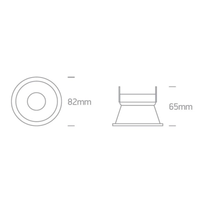 lafabryka.pl Oprawa podstropowa The Semi Trimless Dark Light Range 10105TG/B ONE LIGHT