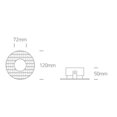 lafabryka.pl Oprawa podstropowa The Trimless GU10 Range 11105DTR/W ONE LIGHT