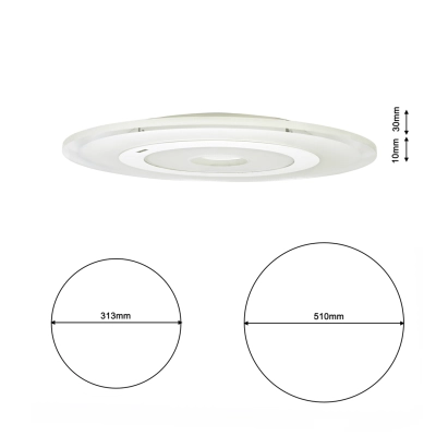 lafabryka.pl Plafon VOLTA 36W LED + PILOT ML107 Milagro