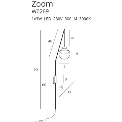 lafabryka.pl ZOOM W0269 KINKIET MaxLight