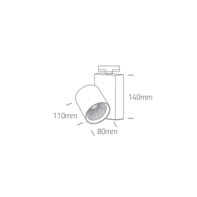lafabryka.pl Reflektor The COB Track Spot Range 65611NT/B/W ONE LIGHT