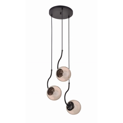 lafabryka.pl Hook 3 lampa wisząca czarna LP-125/3P BK